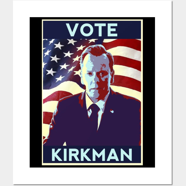 Vote Tom Kirkman US Elections Wall Art by raiseastorm